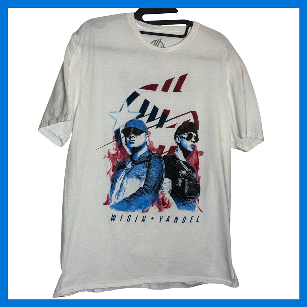 Wisin + Yandel La Ultima Mision World Tour Shirt Mens Large Puerto Rico Tee